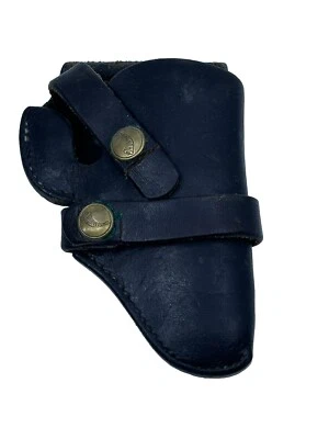 Vintage Hunter Black Leather Snap Off Belt Holster Model 1100-6 2” Barrel - Image 1 of 3