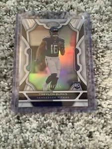 2022 Certified TREYLON BURKS Silver Mirror #'d /325 Rookie RC TENNESSEE TITANS - Picture 1 of 2