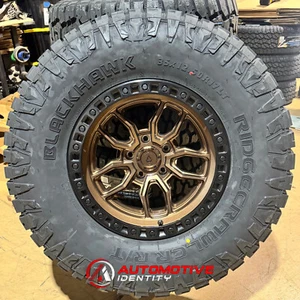 4 17x9 Arena A109 Hustle Bronze Wheels 35" RT Tires 5x5 Jeep Gladiator JT - Picture 1 of 5