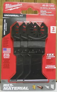 Milwaukee 49-25-1263 oszillierendes Multi-Tool Multi-Material Klingen-Kit - 3er-Pack - Bild 1 von 1
