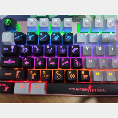 26 Tasten ABS Shot Backlit Keycap Chicken Game Keycap für mechanische Tastatur - Bild 1 von 4