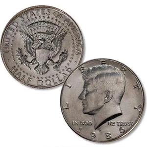 BU ROLL OF 1986-D HALF DOLLARS - Picture 1 of 1