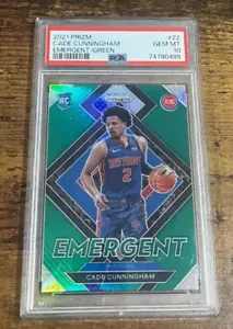 2021 Panini Prizm Cade Cunningham Emergent Green Rookie PSA 10 - Bild 1 von 2