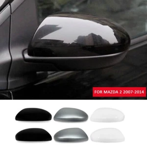 1PC For Mazda 2 DEMIO 2007-2014 Front Car Side Mirror Cover Cap No-Signal ABS - Picture 1 of 28
