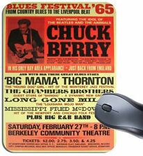 Chuck Berry & Big Mama Thornton Poster Mouse Mat. Blues Festival 1965 Mouse Pad