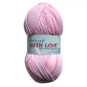 Woolcraft WITH LOVE DK Double Knitting Wool / Yarn 100g 622 Nursery - Picture 1 of 1