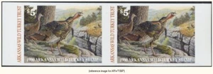 D2K NWTF Arkansas Wild Turkey 1990 $5 imp. pair - Picture 1 of 1