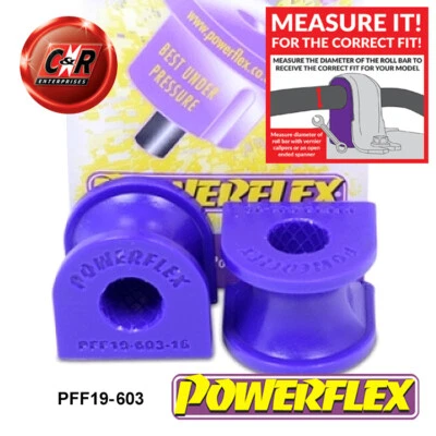 Powerflex Fr Casquillos Arb 16mm Para Ford Fiesta 3 89-96 + Turbo,XR2i PFF19-603 - Imagen 1 de 4
