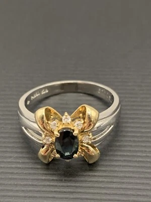 Anillo zafiro platino 850 Foto 1 de 4