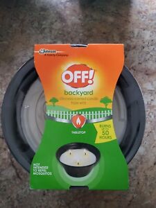 OFF! Backyard Triple Wick Citronella Scented Candle Bucket lot of 4