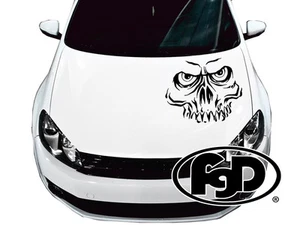 FGD Universal Skull Truck or Car Hood Graphics Decal (Ns3) 20" x 27" In 9 Colors - Picture 1 of 4