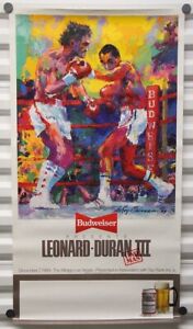 BOXING POSTER: SUGAR RAY LEONARD vs ROBERTO DURAN III - 19x36 Color Rolled