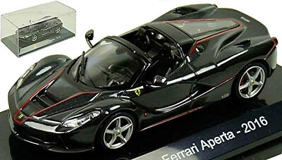 Ferrari Laferrari Aperta 2016 Nero Metallico 1:43 Supercar Collection - Immagine 1 di 4
