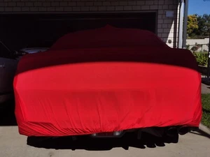## Red Ferrari 360 Elastic Car Cover Or Any Car 2 Logo Pre-order - Picture 1 of 5