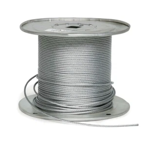 Fehr Brothers 2G7062-00250 1/16 Dia x 250 Foot 7x7 Galvanized Aircraft Cable - Picture 1 of 7