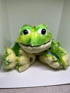 Ganz Webkinz Tie Dye Green Frog Plush Stuffed Animal Toy HM162 With Code - Picture 1 of 5