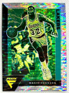 2020-21 Panini Flux Magic Johnson Silver Pulsar Prizm Card SP Los Angeles Lakers - Picture 1 of 2