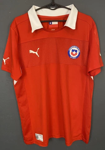MEN'S PUMA CHILE NATIONAL 2012/2014 HOME SOCCER FOOTBALL SHIRT JERSEY SIZE L Cover