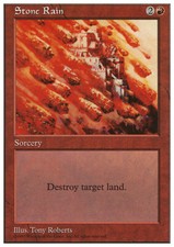 Magic the Gathering MTG Stone Rain (270) Fifth Edition   LP