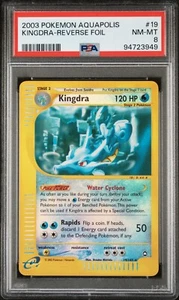 Kingdra Reverse Holo Foil PSA 8 NM-MINT 2003 Pokemon Aquapolis #19 ESeries WOTC - Picture 1 of 2