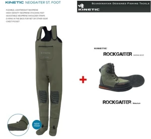 Zapato de neopreno Kinetic NeoGaiter Stocking Foot talla XXL + RockGaiter 46/47 - Imagen 1 de 3