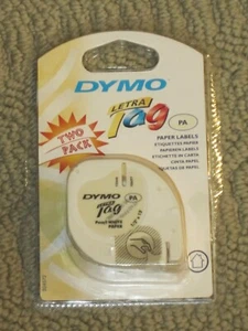 DYMO LT LetraTag 2er-Pack Papieretiketten Nachfüllpatronen - Bild 1 von 3