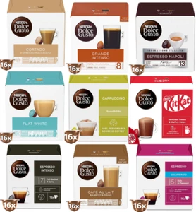 Nescafe Dolce Gusto Coffee Capsules Box Of 16 Free Shipping World Wide - Picture 1 of 19