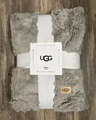 Manta de piel sintética UGG Adalee 50x70 gris sello - nueva en paquete Foto 1 de 4