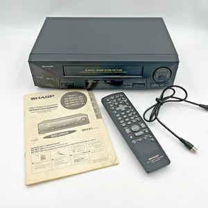 Sharp Model VC-A410U Video Cassette Recorder VCR VHS Remote WORKS SEE VIDEO! - Picture 1 of 10