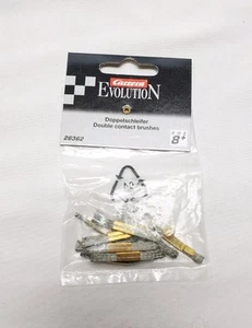 Carrera Evolution Doppelschleifer Double Contact Brushes & Guide Keels 26362 New - Picture 1 of 6