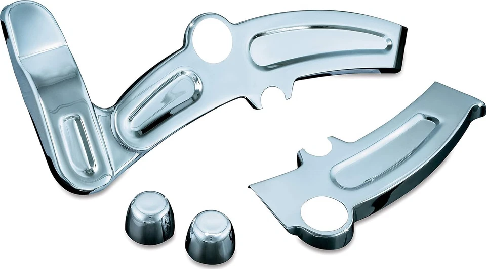 Cubiertas de cuadro cromadas Kuryakyn 7773 cubierta Boomerang Harley Davidson Softail 08-17 Foto 1 de 1