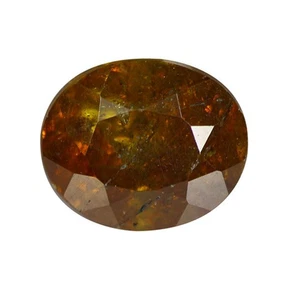 1.85 Ct Valuable Oval 7.4 x 6.2 MM Orangey Yellow Russian Natural Sphalerite - Picture 1 of 4
