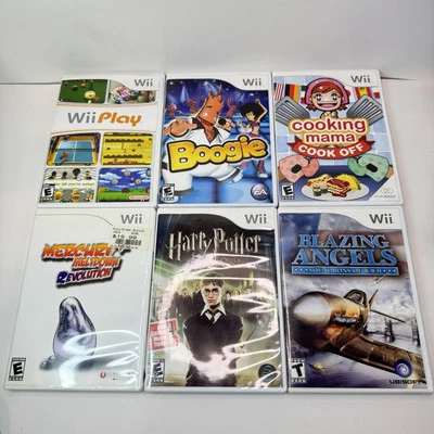 Nintendo Wii Bundle Lot 6 Games Wii Play, Boogie, Titles In Description - Image 1 of 4