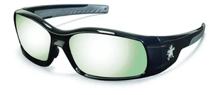 Occhiali di sicurezza Crews SR117 Swagger montatura nera con lente a specchio argento (12 paia) - Foto 1 di 1