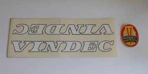 x3 Vindec Bikes STICKER Vintage 1970's Transfers Jack Chopper Nos bicycle cycle - Picture 1 of 3