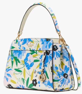 Bolsa satchel Kate Spade Madison floral alça superior média KK967 nova com etiquetas $429 F - Imagem 1 de 4