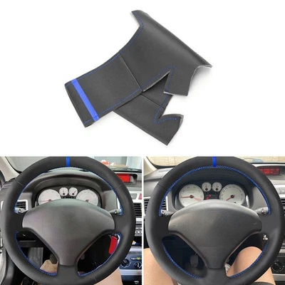 DIY Volante Cubierta Cuero Peugeot 307 SW 2004 2005 2006 2007 2008 2009 - Imagen 1 de 4
