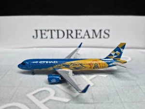 1/400 ETIHAD AIRBUS A320-200 / 200NEO CHENNAI SUPER KINGS COLORS A6-EJB NG MODEL - Picture 1 of 8