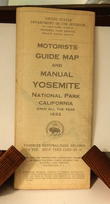 Dept of Interior 1907/1929 YOSEMITE VALLEY PARK Topographical Map circa 1932 - Image 1 of 2