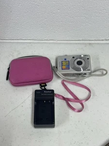 Sony Cybershot DSC-W50 6.0MP Digital Camera Carl Zeiss Lens Silver + Battery - Picture 1 of 21