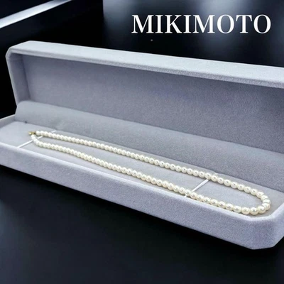 Auténtico Collar Mikimoto Perla Akoya 3.6-3.9mm Plata aprox 36.0cm De Japón Foto 1 de 4