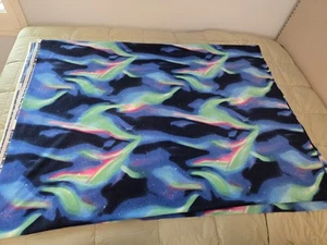 Multicolor Aurora Borealis Handwerk Fleece Stoff 60"/1,6 Yards B & 184"/5 Yards L - Bild 1 von 4
