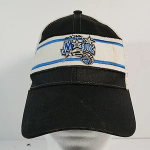 Orlando Magic Hat Cap Snap Back Black White NBA Basketball Logo Trucker Mens - Picture 1 of 14
