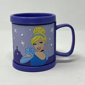 Disney Kcare 3D Kids Plastic Rubber Purple Cinderella Cup Mug - Picture 1 of 7