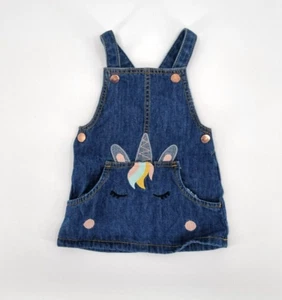 Jeansrock Latzrock für Mädchen mit Trägern von F&F in Gr. 68/74 (9-12 M) TOP !! - Bild 1 von 5