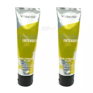 Joico Vero K-PAK Color Intensity Semi Permanent Color YELLOW Hair Color 2x118ml - Picture 1 of 2