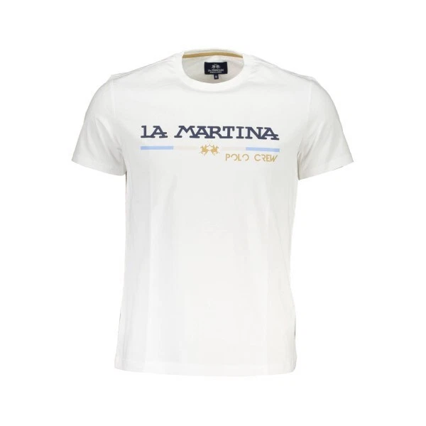 LA MARTINA Polo Argentino t-shirt polo maglietta top maglietta con logo uomo - Immagine 1 di 2