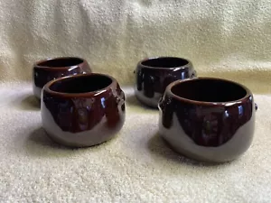 VTG West Bend Pottery Baked Bean Bowls Set of 4 - Picture 1 of 13