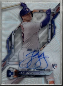 A9708- 2018 Topps High Tek Autographs #HTJDA J.D. Davis Auto - NM-MT ROOKIE CARD - Picture 1 of 2