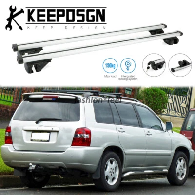 Barras transversales de techo para Toyota Highlander 2001-2013 portaequipajes de carga Foto 1 de 4